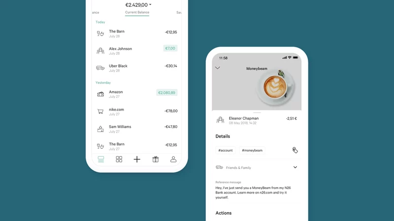 N26 app screen